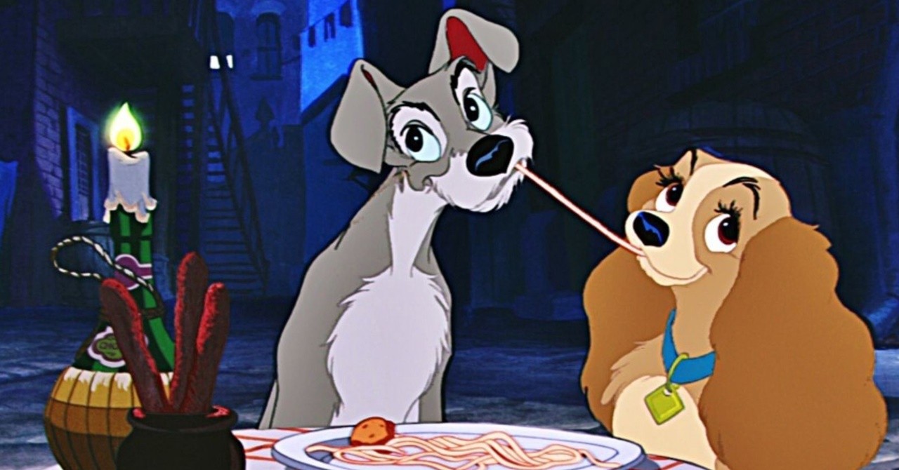 A Dama e o Vagabundo: primeira foto do live-action recria cena do espaguete