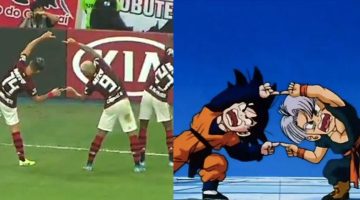 Dragon Ball: jogadores do Flamengo celebram gol com fusão e vídeo viraliza