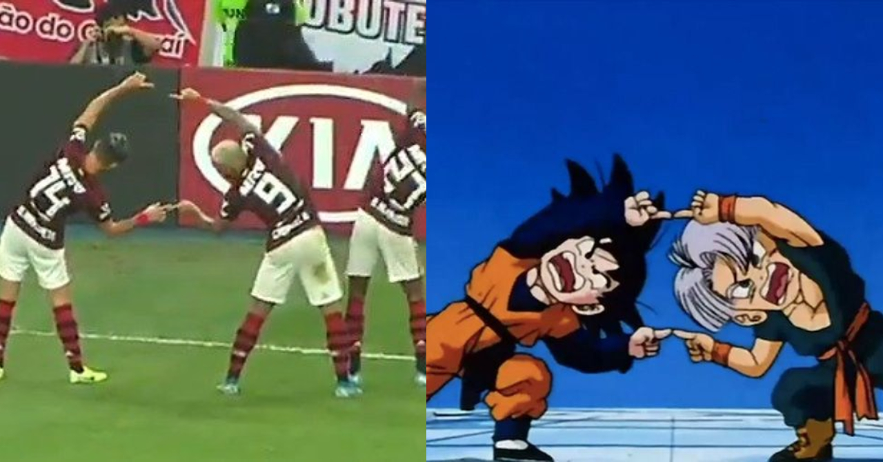Dragon Ball: jogadores do Flamengo celebram gol com fusão e vídeo viraliza