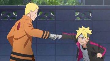 Boruto é atacado por Naruto e aprende sobre infância difícil do pai