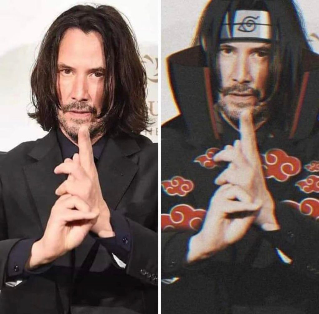 Keanu Reeves Jutsu Keanu Reeves foi ao Japão e aprendeu jutsu de Naruto