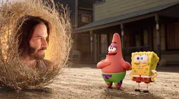 Keanu Reeves é destaque no 1º trailer do novo filme de Bob Esponja