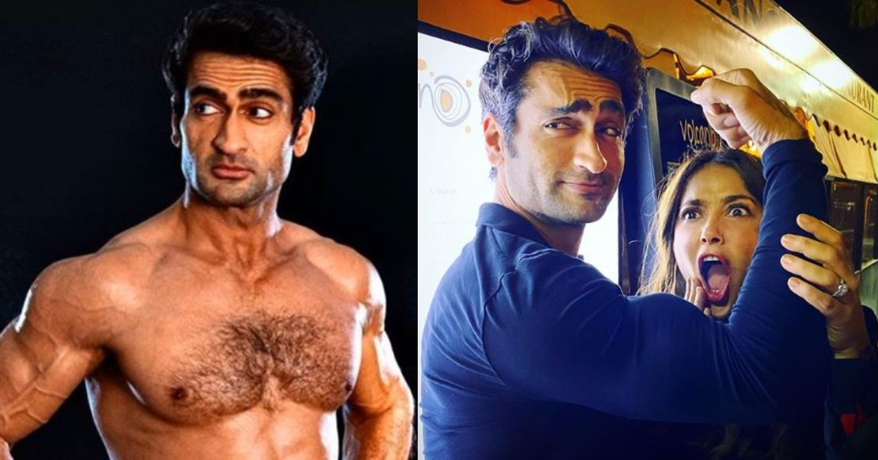 Os Eternos: Kumail Nanjiani fica musculoso e Salma Hayek não acredita