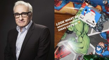 Martin Scorsese ganha presentes da filha embrulhados com papel da Marvel