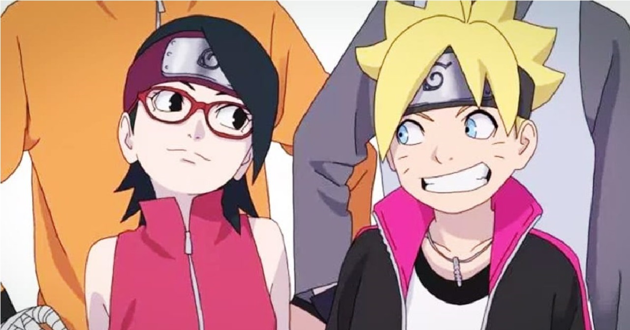Boruto e Sarada mostram o quanto confiam um no outro em cena do anime
