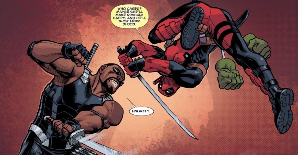 Deadpool tira um sarro dos filmes do Blade nos quadrinhos