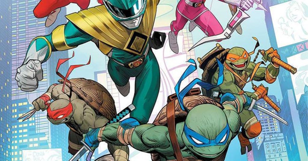 Power Rangers e Tartarugas Ninja se unem em HQ; veja o ‘Tartarugazord’