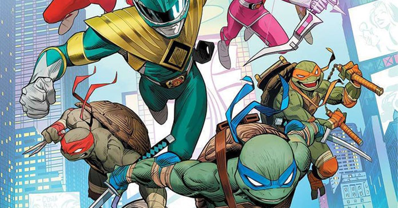 Power Rangers e Tartarugas Ninja se unem em HQ; veja o ‘Tartarugazord’
