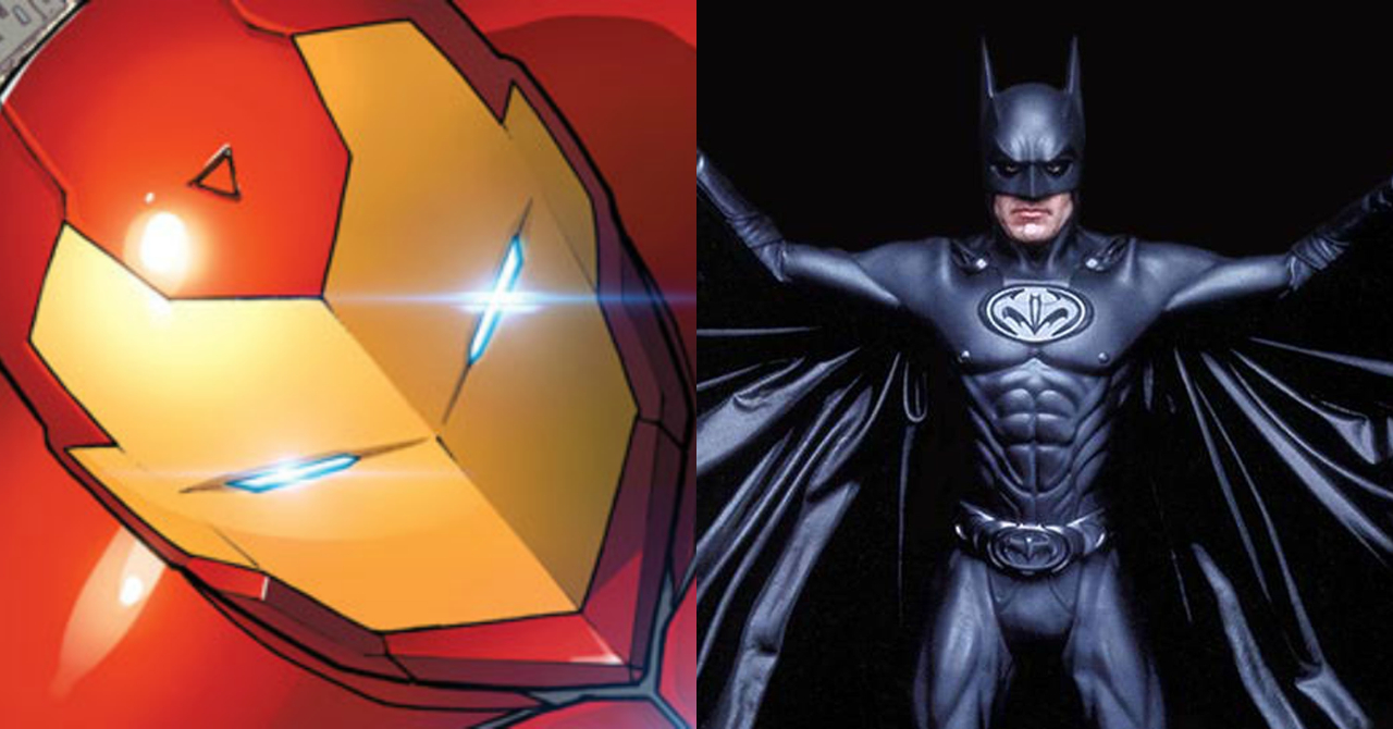Traje do Homem de Ferro em HQ teve mamilos igual ao Batman de George Clooney