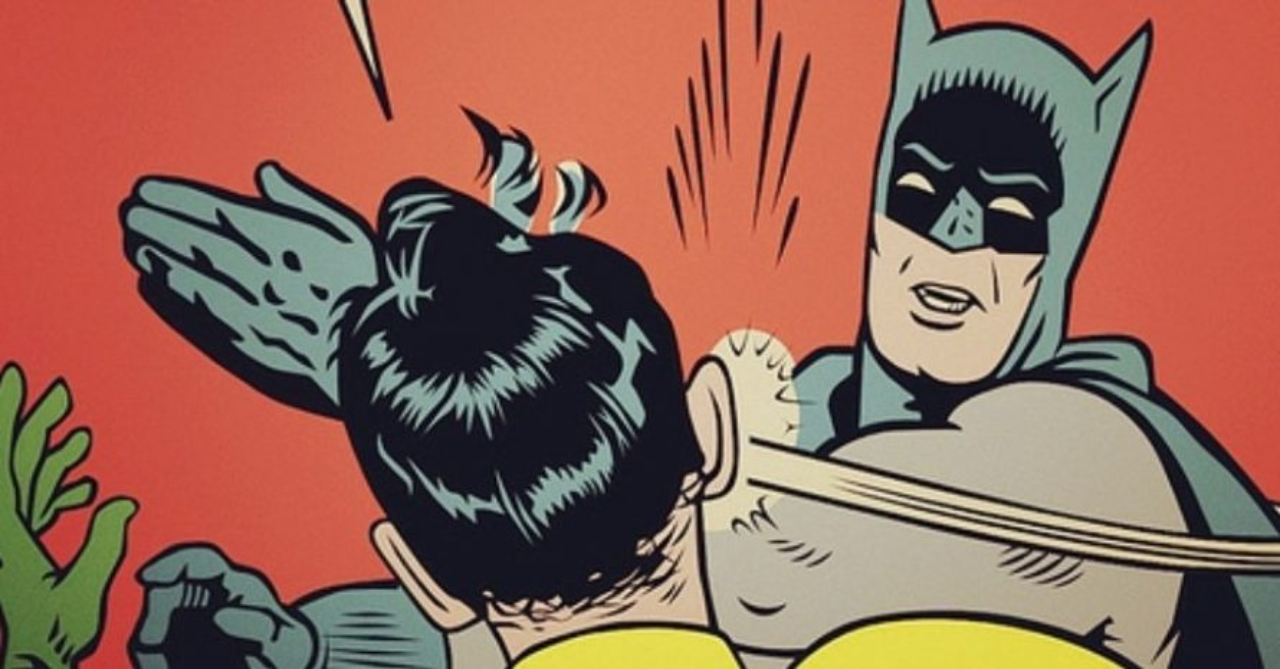 Em histórias antigas, Batman tinha o hábito bizarro de bater na bunda das pessoas