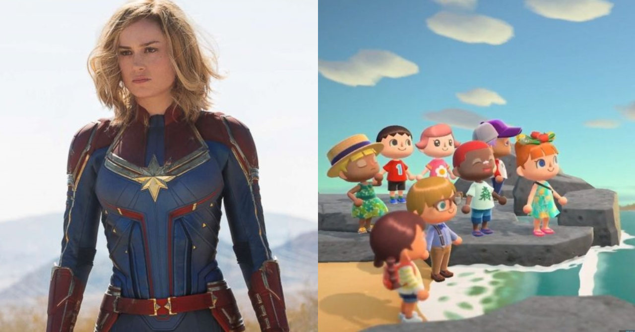 Brie Larson, a Capitã Marvel, grava vídeo em que joga Animal Crossing: New Horizons