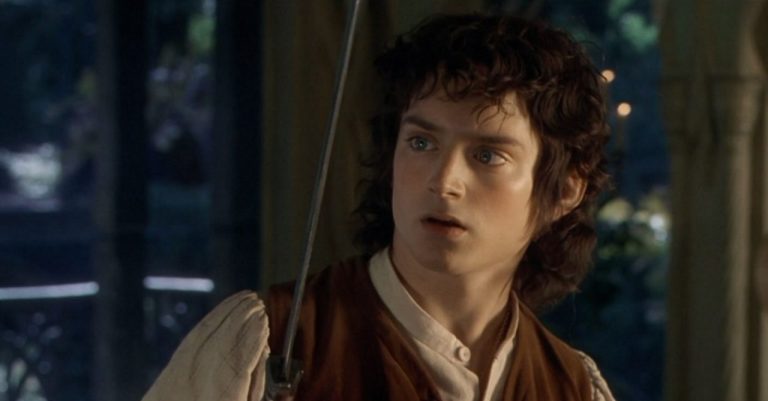 Elijah Wood como Frodo Bolseiro em O Senhor dos Anéis