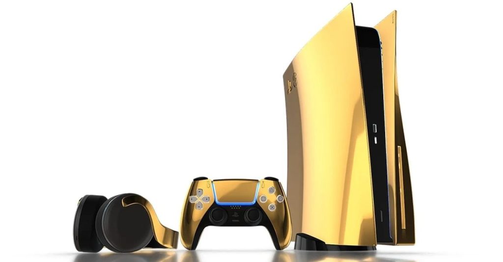 PlayStation 5 terá versão em ouro 24 quilates com controle e headset