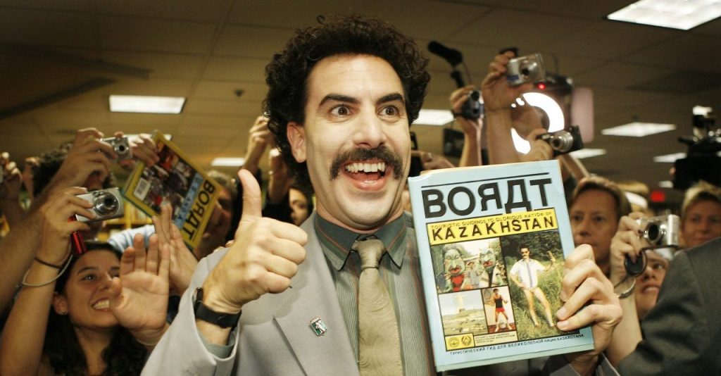 Governo do Cazaquistão adota slogan de Borat em comerciais