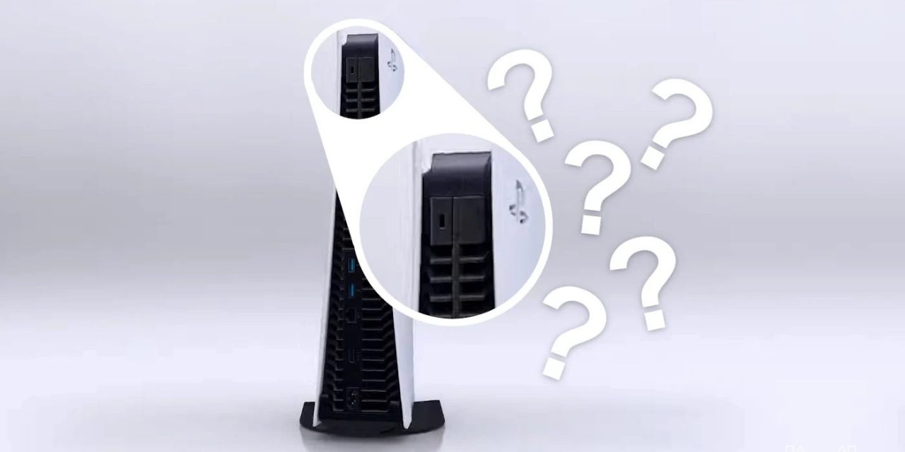PlayStation 5: console tem entrada misteriosa na parte traseira