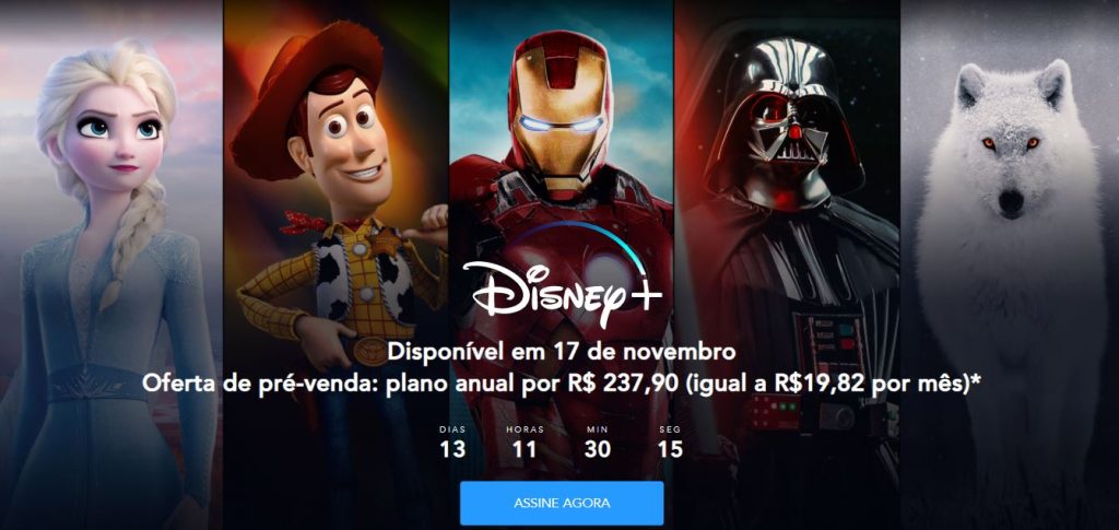 Disney+-pré-venda Brasil