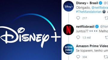 Perfis de Disney+, Netflix e Prime Video no Twiter entram na zoeira