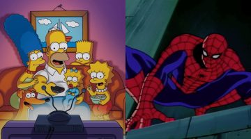 Os Simpsons já foram parodiados em HQs do Homem-Aranha e Hulk