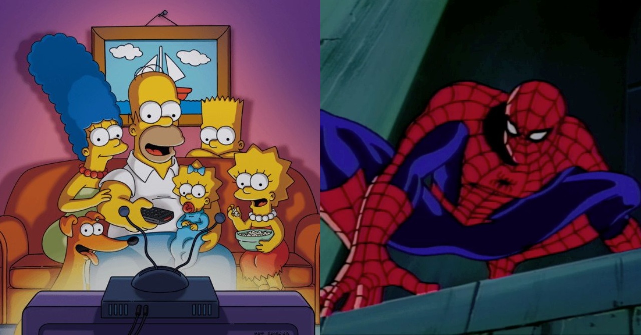 Os Simpsons já foram parodiados em HQs do Homem-Aranha e Hulk
