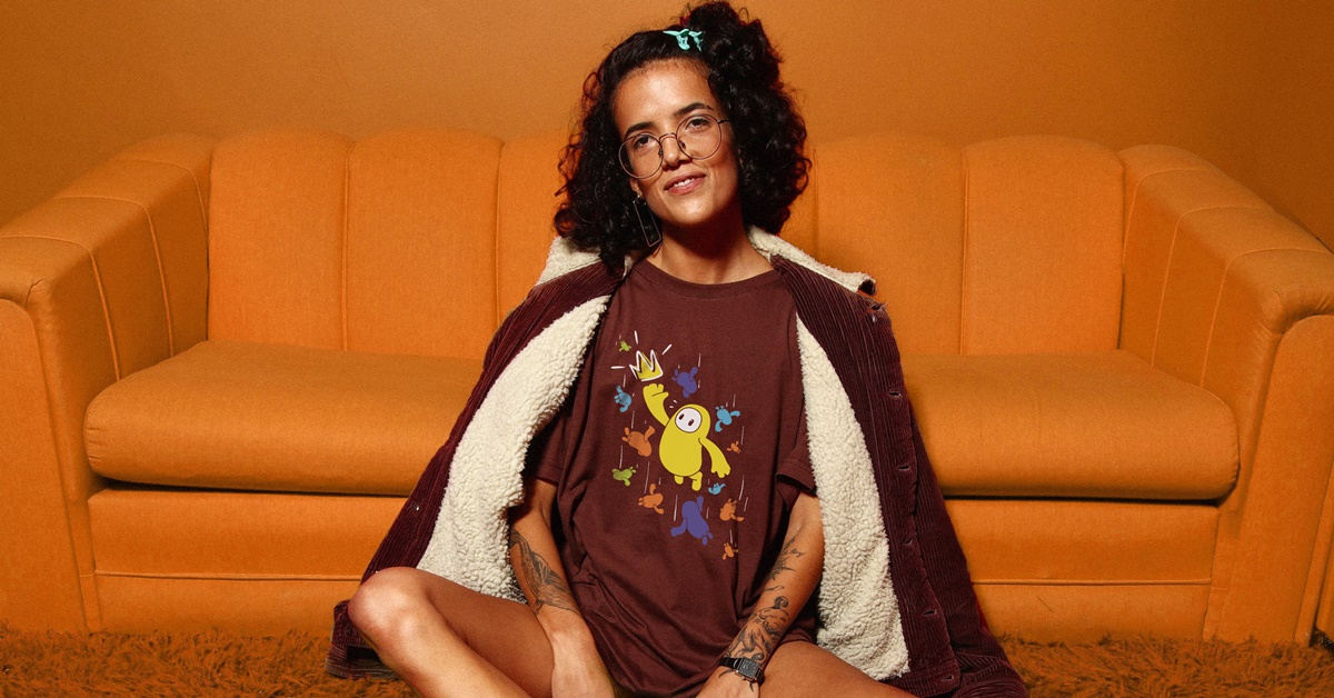 Marca de camisetas anuncia coleção com estampas de Fall Guys