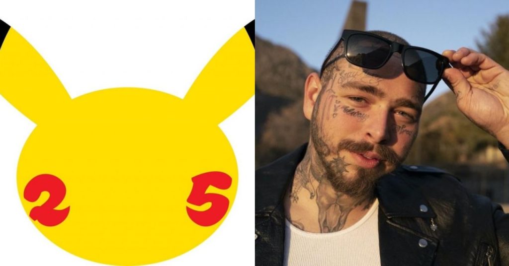 Pokémon anuncia show com Post Malone para celebrar 25 anos da franquia