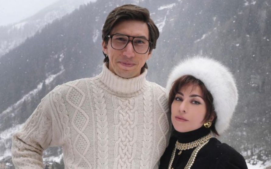 Lady Gaga e Adam Driver aparecem juntos em produção de ‘House of Gucci’
