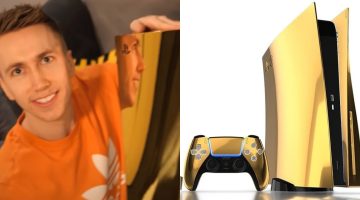 Youtuber compra PlayStation 5 banhado a ouro e mostra tudo em vídeo