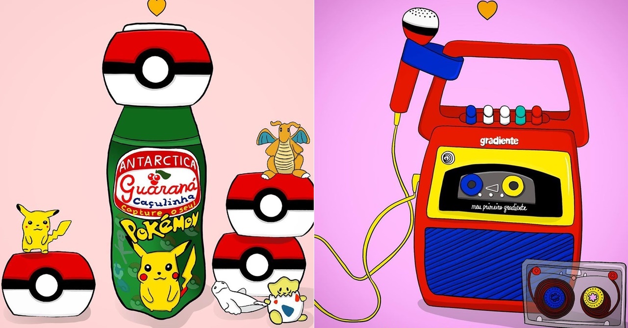 Artista brasileira recria memória de doces e brinquedos dos anos 90 e 00