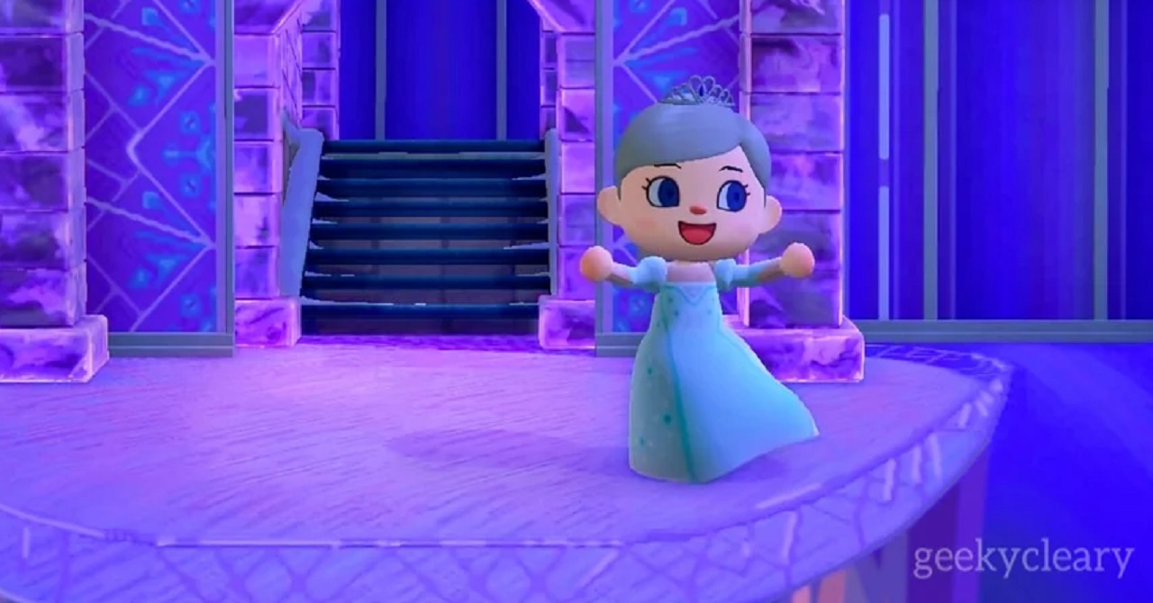 Animal Crossing: fã de Frozen recria cena de “Let It Go” de Elsa