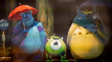 Studio Ghibli divulga poster crossover de Monstros S.A. e Totoro