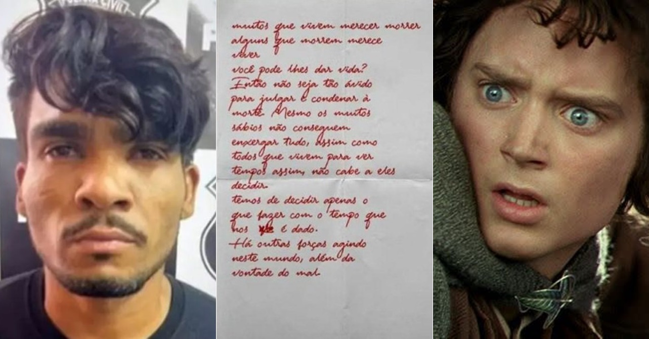 Lázaro Barbosa, o Serial Killer do DF, carregava carta com fala de O Senhor dos Anéis