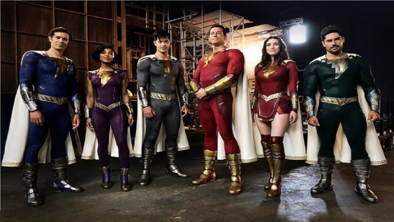 Shazam! 2: primeira imagem oficial revela o novo traje da família de heróis