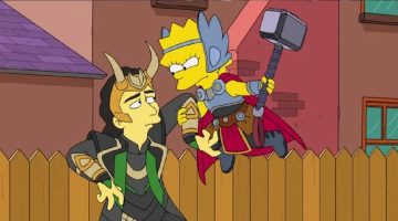 O Bem, o Bart e o Loki: Lisa é digna de erguer o Mjolnir em especial de Os Simpsons
