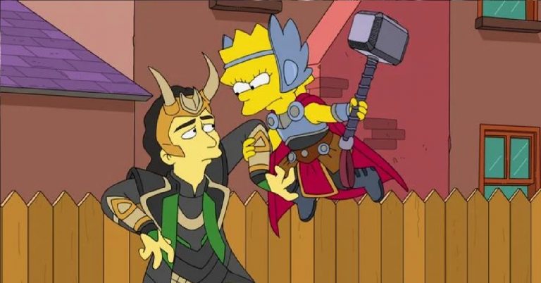 Os Simpsons thor o bem o bart e o loki