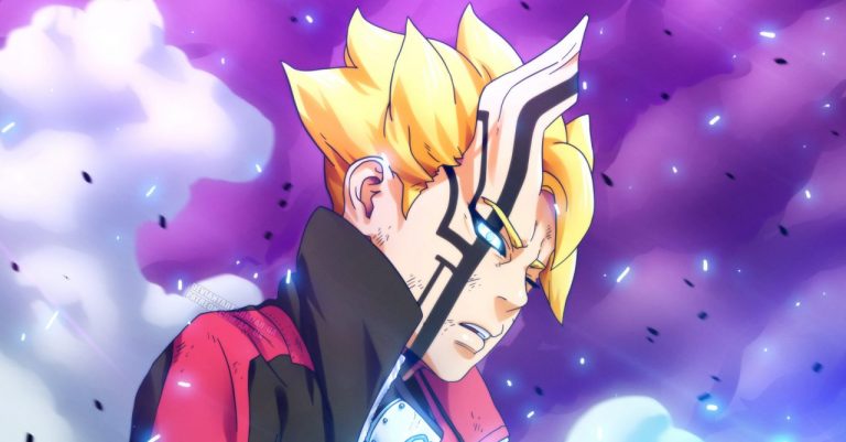 Boruto sob controle de Momoshiki Otsutsuki, forma conhecida como "Borushiki"