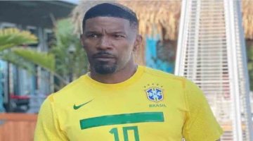 É do Brasil! Jamie Foxx posa com camisa da seleção e marca Pelé em publicação