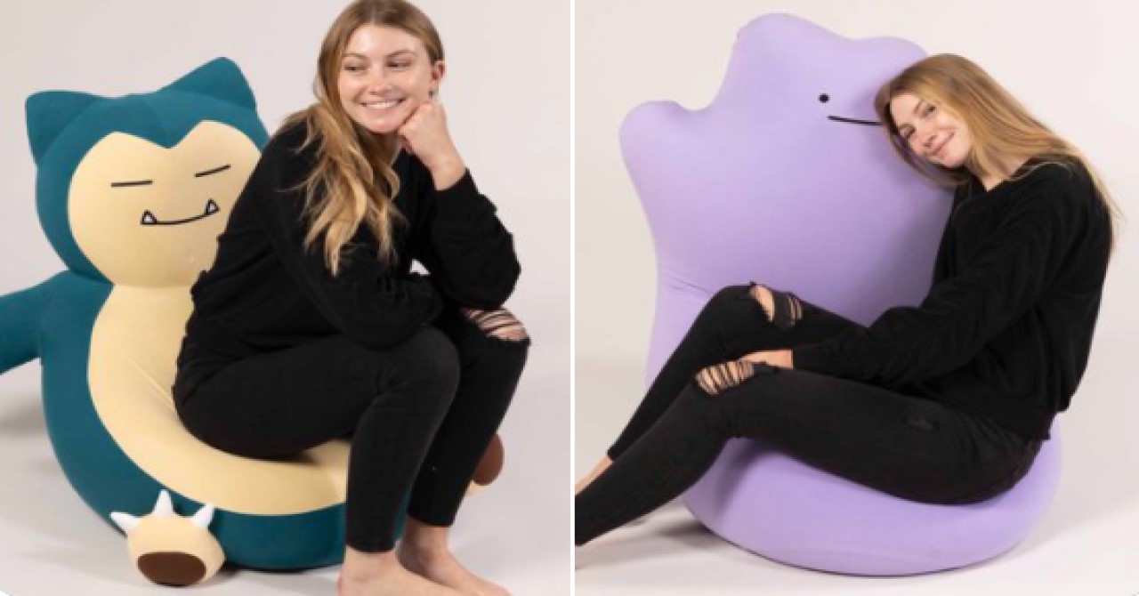 Eu quero! Pokémon lança novos pufes gigantes de Snorlax e Ditto