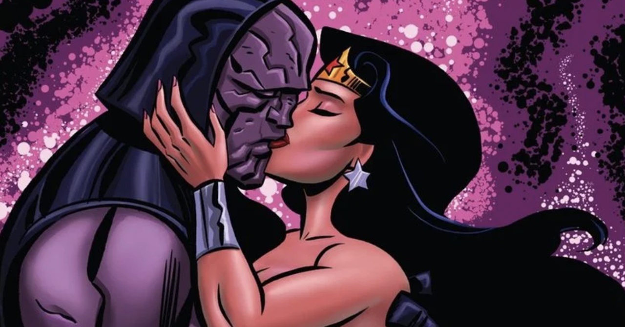 Mulher-Maravilha e Darkseid se beijam com amor em capa de nova HQ da DC