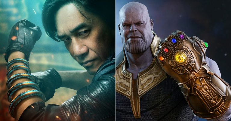 dez anéis vs manopla do infinito