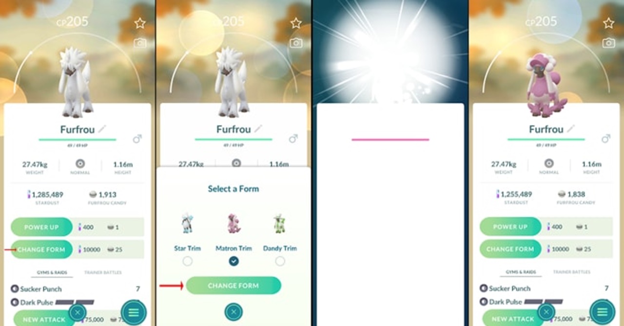 Pokémon Go finalmente lança mecânica para mudar as formas dos monstrinhos