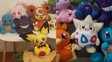 Fã está tentando crochetar TODOS os 898 Pokémon – por uma causa nobre!