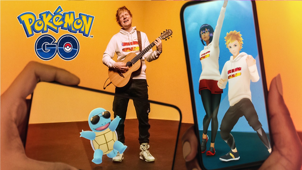 Pokémon Go: parceria com Ed Sheeran traz de volta o Squirtle de óculos escuros