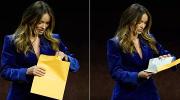 Credo! Oficial de Justiça interrompe Olivia Wilde em evento para entregar intimação