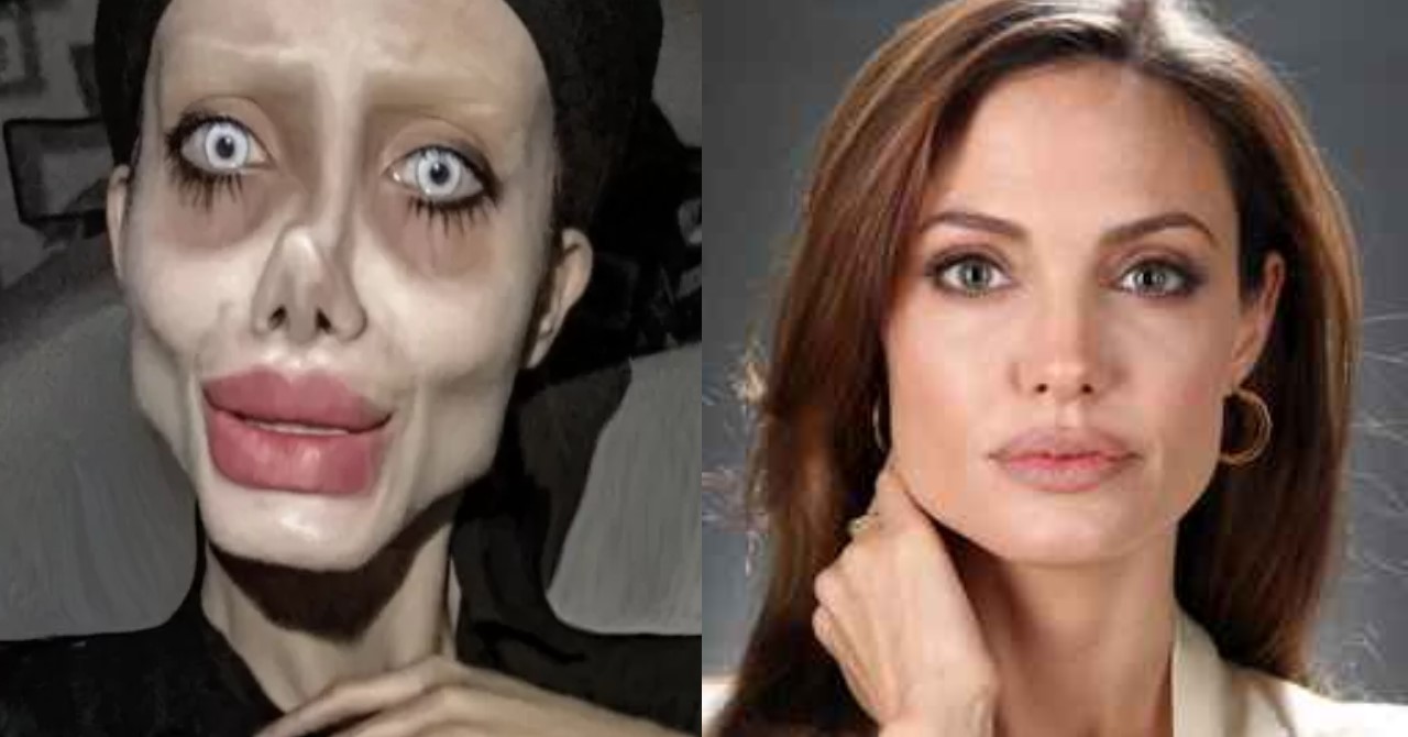 Angelina Jolie Zumbi: mulher sai da cadeia e revela o rosto sem filtros e maquiagem