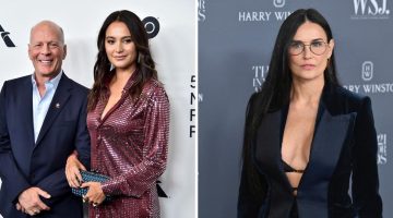 Esposa de Bruce Willis fica possessa com notícias sobre Demi Moore morando com eles
