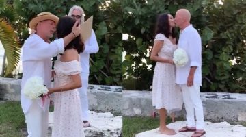 Enfrentando doença, Bruce Willis renovou votos de casamento com a atual esposa