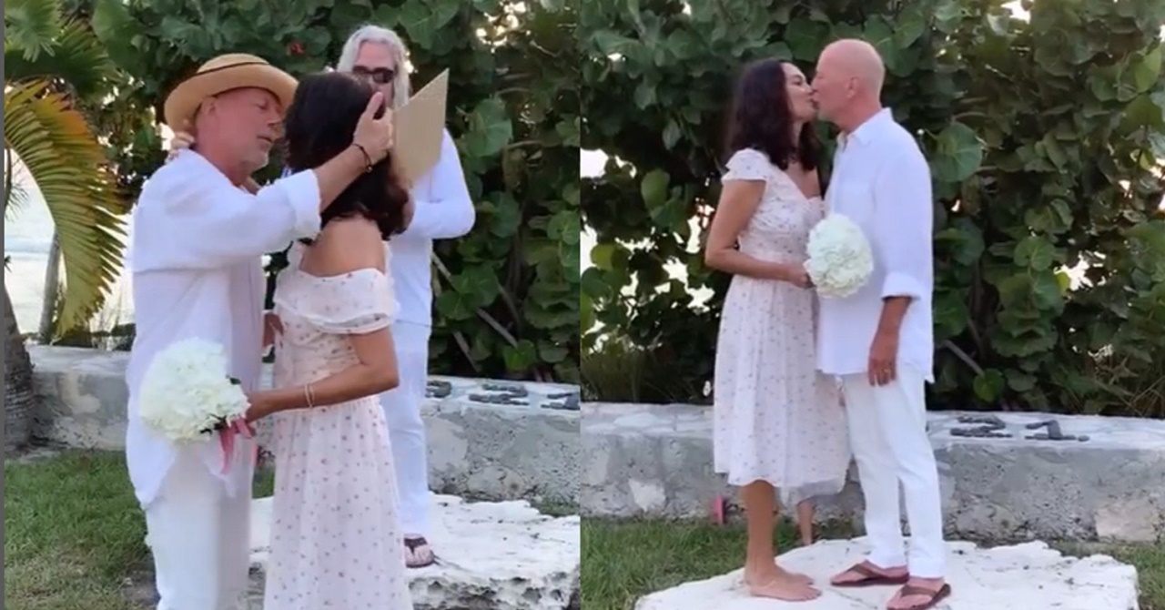 Enfrentando doença, Bruce Willis renovou votos de casamento com a atual esposa