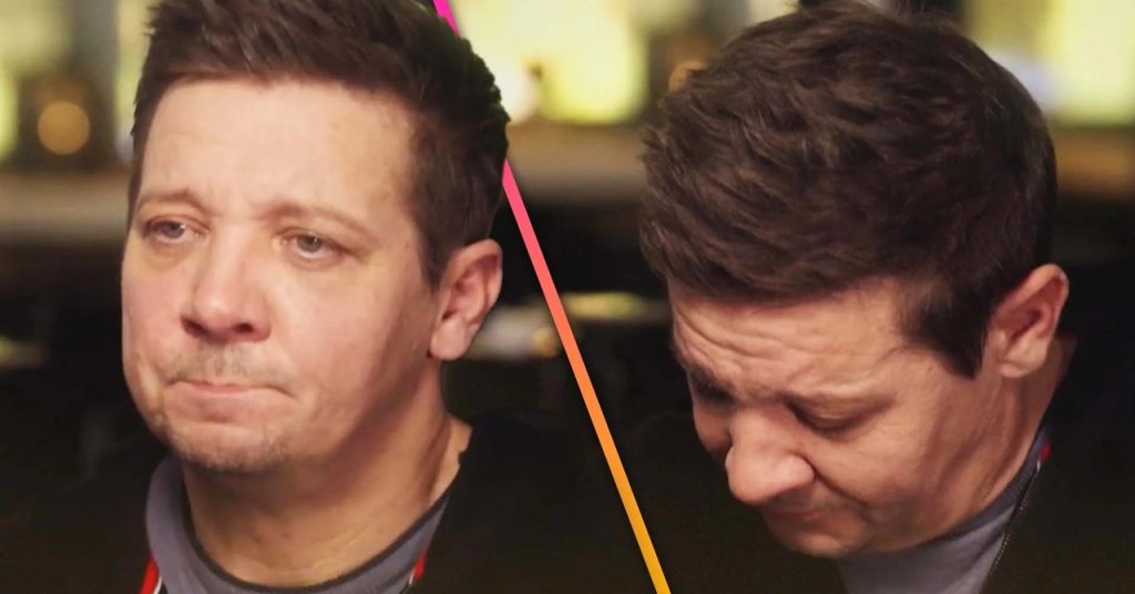 Jeremy Renner chora em primeira aparição pública após grave acidente