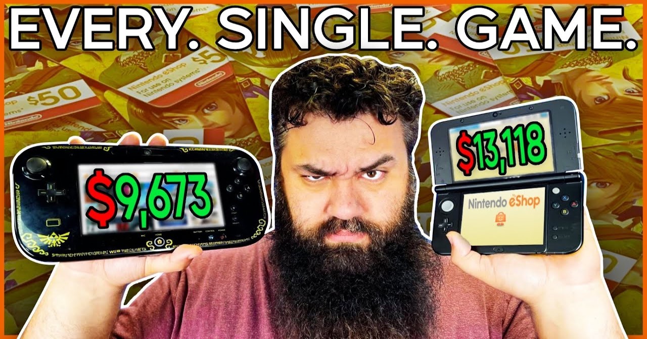 Youtuber gasta uma fortuna para comprar todos os jogos de Nintendo Wii e 3DS
