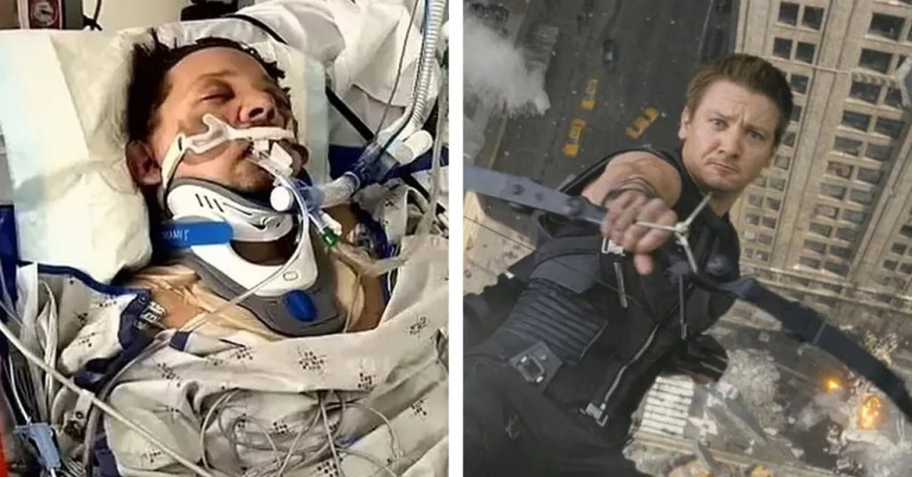 Jeremy Renner visita hospital um ano após acidente que o deixou à beira da morte